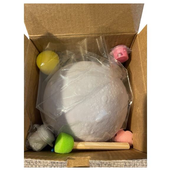 Diy 3d Moon Night Light Paint Your Own Moon Lamp Kit Galaxy Lamp NEW OPEN BOX - Picture 6 of 6